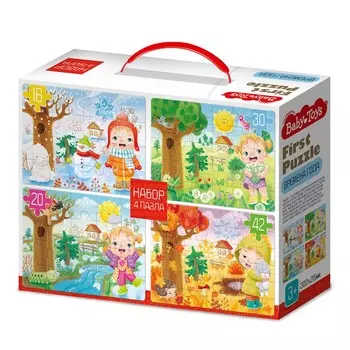 Пазлы для малышей «Времена года», 4 в 1