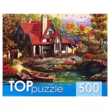 Пазлы «Домик у пруда», 500 элементов