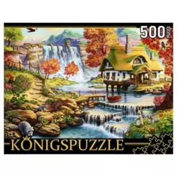 Пазлы «Домик у водопада», 500 элементов