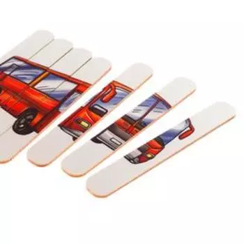 Пазлы из палочек «Транспорт» размер пазла: 13 13,5 см