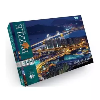Пазлы картонные «Ночной мост», 1000 элементов