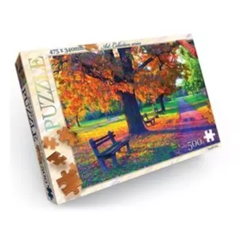 Пазлы картонные «Осенняя аллея», 500 элементов