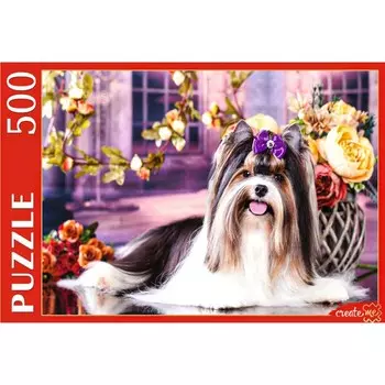 Пазлы «Щенок бивер-йоркширского терьера», 500 элементов