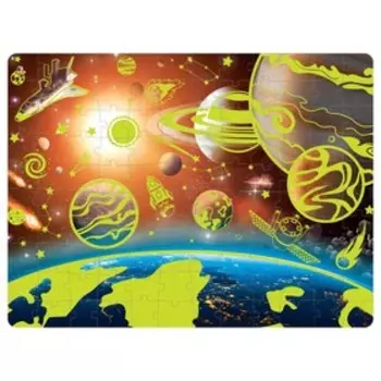 Пазлы светящиеся «Таинственный космос», 88 деталей