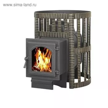 Печь для бани «Везувий Легенда Ковка 16 (270)», дровяная со стеклом