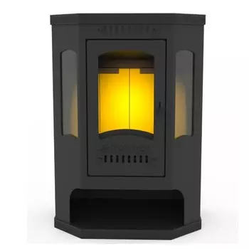 Печь-камин Kennet «Антей», три стекла, 10кВт