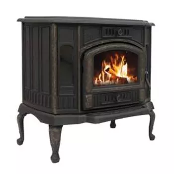 Печь - камин «Сибирь 10», чугунная, на ножках, толщина металла 3 мм