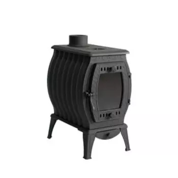 Печь отопительная «Сибирь 11», чугун, со стеклом, варочная