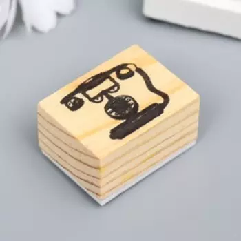 Печать дерево "Ретротелефон" 3х4 см