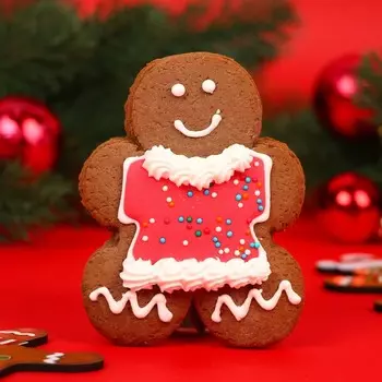 Печенье медовое новогоднее «Зимние фигурки», МИКС, 60 г