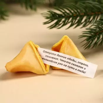 Печенье с предсказанием «Новогодний джек-пот», в коробке с колесом фортуны, 36 г (6 шт. х 6 г)