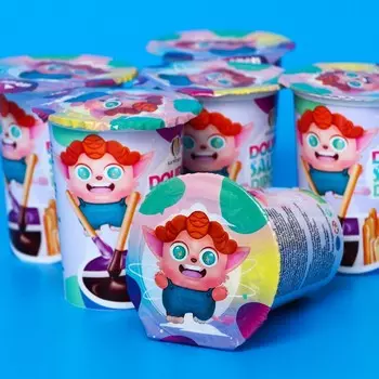 Печенье с шоколадным и черничным соусом, 24 г * 6 шт