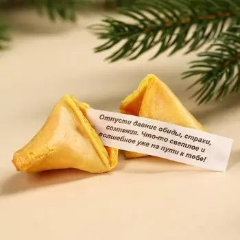 Печенье «Замурчательного Нового года» с предсказаниями, в консервной банке, 24 г (4 шт. х 6 г).