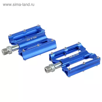 Педали STG BC-PD213, алюминий, промышленный подшипник, цвет голубой