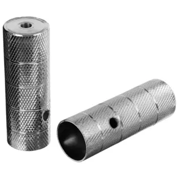 Пеги Dream Bike, под ось с резьбой 3/8", 110 мм, стальные, цвет серебристый