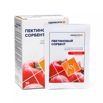 Пектиновый комплекс "ЗДРАВСИТИ" со вкусо яблока, 10 саше-пакетов