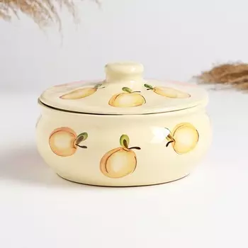 Пельменница "Псковская" малая, 1,25л / 19х12см, персиковый поцелуй