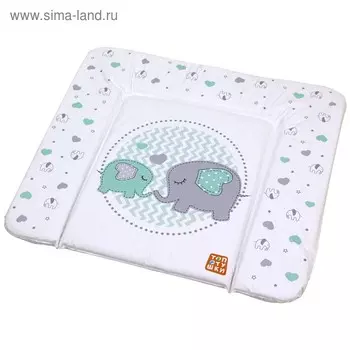 Пеленальный матрасик «Слоники», 82х73 см