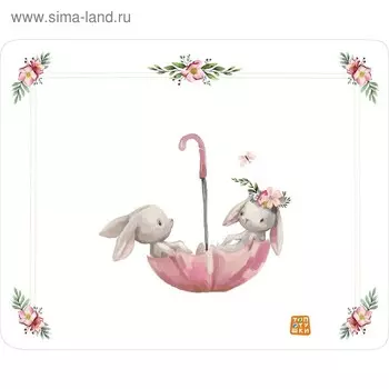 Пеленальный матрасик «Зайка-Акварель», 82х73 см