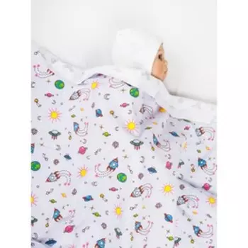 Пеленка фланелевая Sense Космос, размер 120x90x1 см