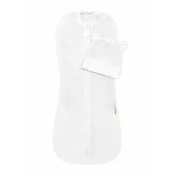 Пеленка-кокон на молнии с шапочкой Fashion, рост 56-68 см, цвет молочный