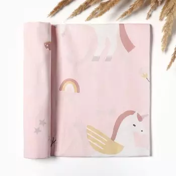 Пелёнка «Крошка Я» Baby unicorn, 73120 см, бязь 125 г/м, хлопок 100%