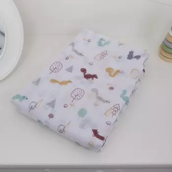 Пеленка муслиновая «Белочки», размер 120х120 см