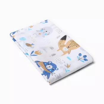 Пеленка ситцевая 75х120 см, Мишка 80г/м, хлопок 100%