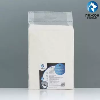 Пеленки для животных шестислойные гелевые, 60 х 60 см, (в наборе 5 шт)