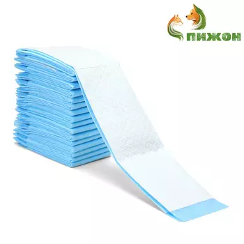 Пеленки впитывающие "ПИЖОН" для животных гелевые, 60 х 90 см (в наборе 150 шт)