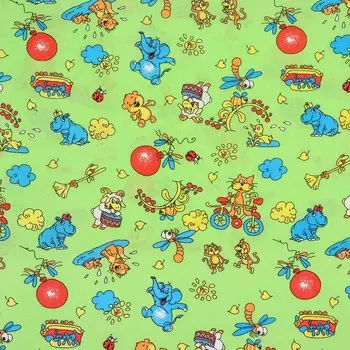 Пелёнка детская, бязь 75х110 см., хлопок 100% рисунок МИКС