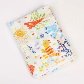 Пелёнка детская, фланелевая 75х105 см., хлопок 100%, с рисунком