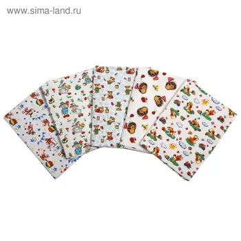 Пеленка фланелевая, размер 75х120 см, цвет МИКС, 170 г/м, хлопок 100%