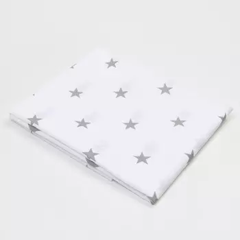 Пелёнка Крошка Я «Звёздочки», 73120 см, 100% хлопок, белая