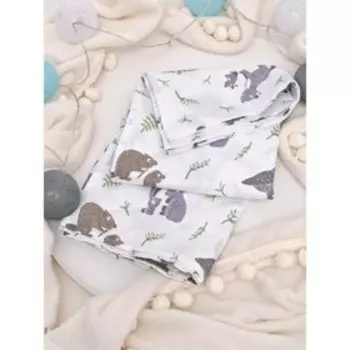 Пелёнка муслиновая «В лесу», размер 120x135 см