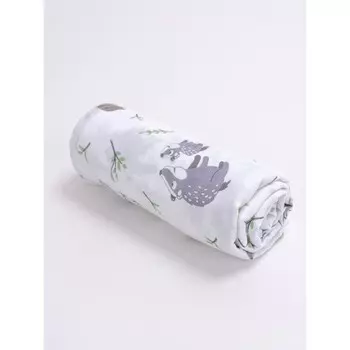 Пелёнка муслиновая «В лесу», размер 120x135 см