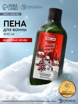 Пена для ванны Frosty winter night, 300 мл, аромат: морозный вечер, Ural Lab Winter Melody