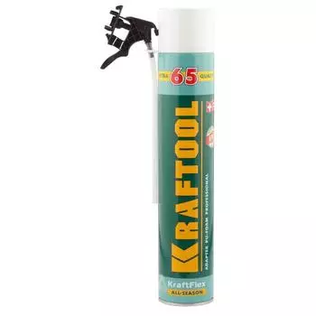 Пена "Kraftool" kraftflex 65, монтажная, адаптерная, всесезонная, 750 мл
