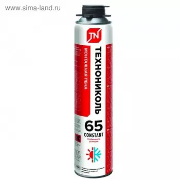 Пена монтажная ТЕХНОНИКОЛЬ CONSTANT 65, всесезонная, 1000 мл
