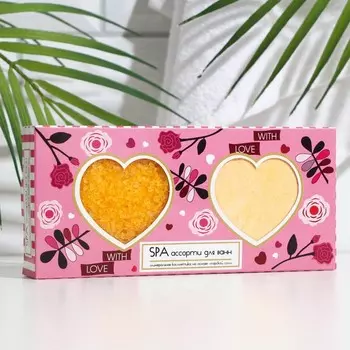 Пена сухая для ванн Spa by Lara 100 г + соль шипучая для ванн Spa by Lara «Juicy fruit», 75 г