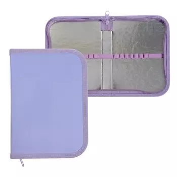 Пенал 1 секция, 130 х 190 х 30 мм, Hatber NEWtone PASTEL, ламинированный картон, лаванда NPn_37362