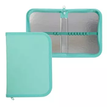 Пенал 1 секция, 130 х 190 х 30 мм, Hatber NEWtone PASTEL, ламинированный картон, мята NPn_37361