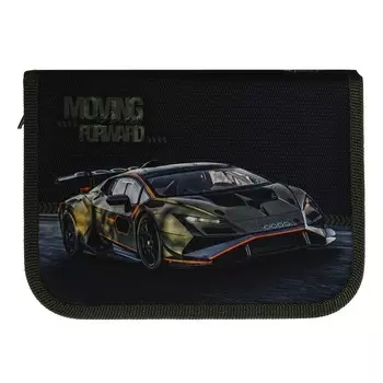 Пенал 1 секция 130 х 190 х 30 мм, с откидной планкой, текстильный, Оникс ПКТ 07-20 "Авто хаки" 70633