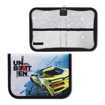 Пенал 1 секция, 130 х 190 Х 30 мм, текстильный, ПКТ 04-20 "Жёлтое авто" 71992