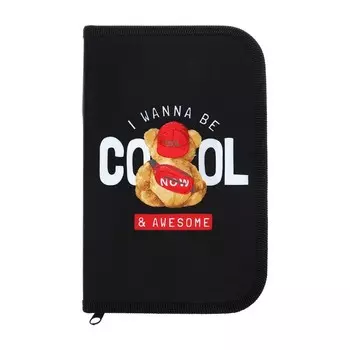 Пенал 1 секция, 135 х 212 х 26 мм, текстильный, ПКТ 04-20 МАХ,, Be cool 70645