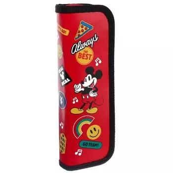 Пенал каркасный, 1 секция, 5520525 мм, ламинированный картон, «Микки Маус»