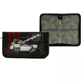 Пенал школьный, 1 секция, 11.520.53 см «Танк»