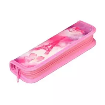 Пенал 1 секция, 55 х 205 х 25 мм, Calligrata "Париж", ламинированный картон