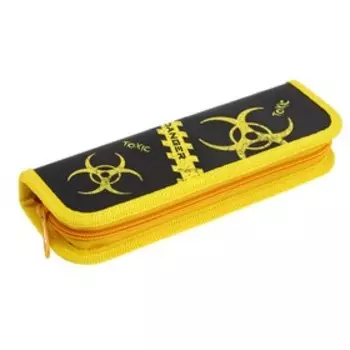 Пенал 1 секция, 55 х 205 х 25 мм, Calligrata "Токсик", ламинированный картон