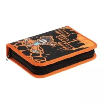 Пенал 1 секция Hatber "Влад А4", 140 х 200 мм, 2 откидные планки, ткань